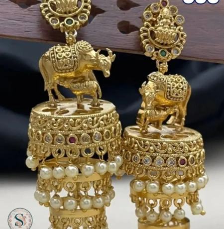 Stunning Floral Jhumkas by Shre Trendz