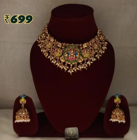 Premium Temple Imitation Necklace Set