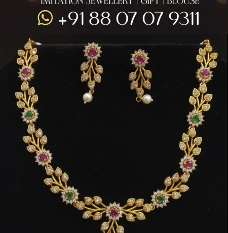 Premium Imitation Necklace with Earrings